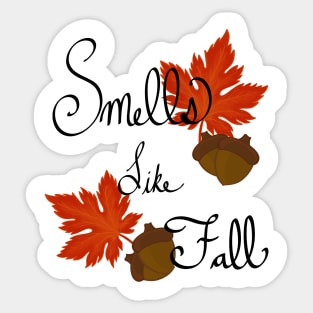 Smells like fall Sticker